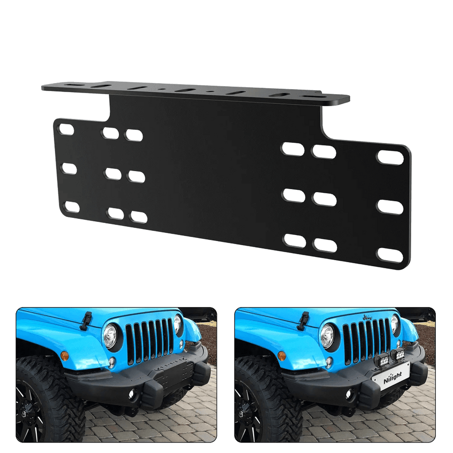 Nilight Universal License Front Plate Mount Bracket