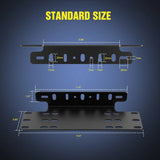 Nilight Universal License Front Plate Mount Bracket, view 3