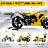Nilight Universal Motorcycle Rear Wheel Stand Lift 850lbs with U + L Fork for Suzuki Yamaha Honda Kawasaki, Black, view 3