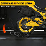 Nilight Universal Motorcycle Rear Wheel Stand Lift 850lbs with U + L Fork for Suzuki Yamaha Honda Kawasaki, Black, view 6