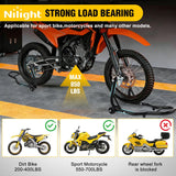 Nilight Universal Motorcycle Stand Lift 850lbs Front Rear Combo Stand Lift Stand Front Wheel Fork Stand Rear U+L Fork Swingarm Spool Stand for Most Yamaha Honda Kawasaki Suzuki Motorcycles, view 3