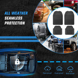 Nilight Universal PVC Floor Mats for Cars Trucks SUVs 4 Packs, view 5