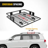 Nilight Universal Roof Rack Cargo Basket 43in x 39in x 6in, view 4