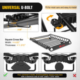 Nilight 51 x 36 x 5in Universal Roof Rack Cargo Basket, view 3