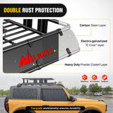 Nilight Universal Roof Rack Cargo Basket 64in x 39in x 6in, view 6