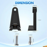 Nilight Universal Side-Mounted Adjustable Brackets Kits With Rubber Pads, view 3