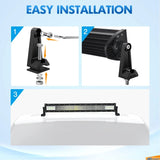 Nilight Universal Side-Mounted Adjustable Brackets Kits With Rubber Pads, view 5