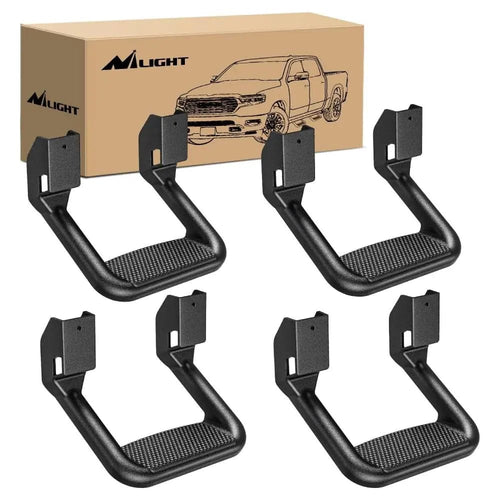 Nilight Universal Side Step Slip-Proof Aluminum Nerf Bars For Chevy Ford Toyota GMC Dodge RAM Truck 4PCS