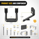 Nilight Universal Side Step Slip-Proof Aluminum Nerf Bars For Chevy Ford Toyota GMC Dodge RAM Truck 4PCS, view 2