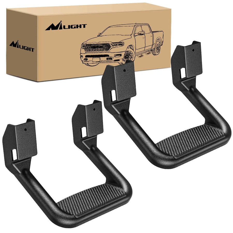 Nilight Universal Side Step Slip-Proof Aluminum Nerf Bars For Chevy Ford Toyota GMC Dodge RAM Truck 2PCS