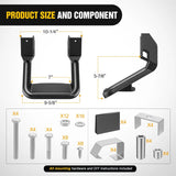 Nilight Universal Side Step Slip-Proof Aluminum Nerf Bars For Chevy Ford Toyota GMC Dodge RAM Truck 2PCS, view 2