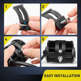 Nilight Universal Slide Base Mount Bracket (Pair), view 2