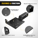 Nilight Universal Trailer Hitch Winch Mounting Plate with 2inch Receiver, view 5