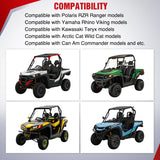 Nilight UTV ATV Turn Signal Wiring Harness Kit Street Legal Flasher Relay Kits with Horizontal Rocker Switch Red &Yellow Lights for Polaris Kawasaki Teryx Can Am Commander Cat Wild Green Backlight, view 4