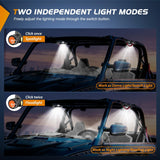 Nilight UTV Dome Light w/Grab Handle Universal 1.75 Inch-2.0 Inch Roll Bar Mount LED Interior Lights Spot Flood Combo Beam for ATV Can-Am Polaris RZR Buggy Golf Off-Road Vehicle, view 6