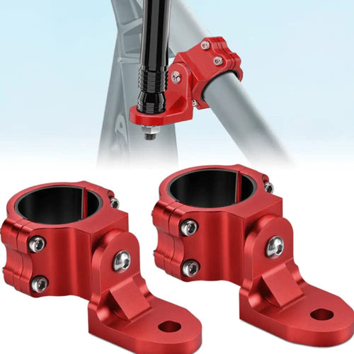 Nilight UTV Flag Antenna Mount Bracket 1.5in-1.75in | 1.75in-2in Round Roll Cage Red