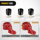 Nilight UTV Flag Antenna Mount Bracket 1.5in-1.75in | 1.75in-2in Round Roll Cage Red, view 3