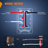 Nilight UTV High Low Beam Headlight Rocker Switch On Off 6 PIN Toggle Switches with Orange Backlit Light 12V 24V with Jumper Wires Set for Can-Am Commander Maverick MAX 1000 STD XRS, view 4