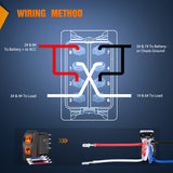Nilight UTV Left Hand Driver Power Window Switch On Off 8 PIN Toggle Switches with Orange Backlit Light 12V 24V with Jumper Wires Set for Can-Am Defender Max 2016-2019 HD8 HD10 710004979, view 4