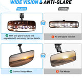 Nilight UTV Rear View Mirror 12in Wide Clear Convex Center Mirror with 3/4in 1.75in to 2in Clamps for Polaris RZR PRO XP R Pioneer 1000 Can Am Maverick X3 Kawasaki, view 6