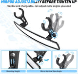 Nilight UTV Rear View Mirror 15in Wide Clear Convex Center Mirror with 3/4in 1.75in or 2in Clamps for Polaris RZR PRO XP R Pioneer Can Am Commander Maverick Kawasaki, view 5