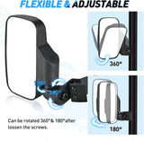 Nilight UTV Side Mirrors Fit For Profiled Tubes, view 3