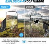 Nilight UTV Side Mirrors Fit For Profiled Tubes, view 5