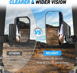 Nilight UTV Side Mirrors Fit For Profiled Tubes, view 6