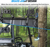 Nilight UTV Side Mirrors Offroad Rear View Universal Fits 1.75-2inch Roll Bar Clamp Polaris Ranger RZR Pioneer Can-Am Commander Kawasaki Yamaha Cfmoto, view 5