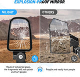 Nilight UTV Side Mirrors Offroad Rear View Universal Fits with Windshield for 1.75inch Roll Cage Polaris Ranger RZR Pioneer Can-Am Commander Kawasaki Yamaha Cfmoto, view 6