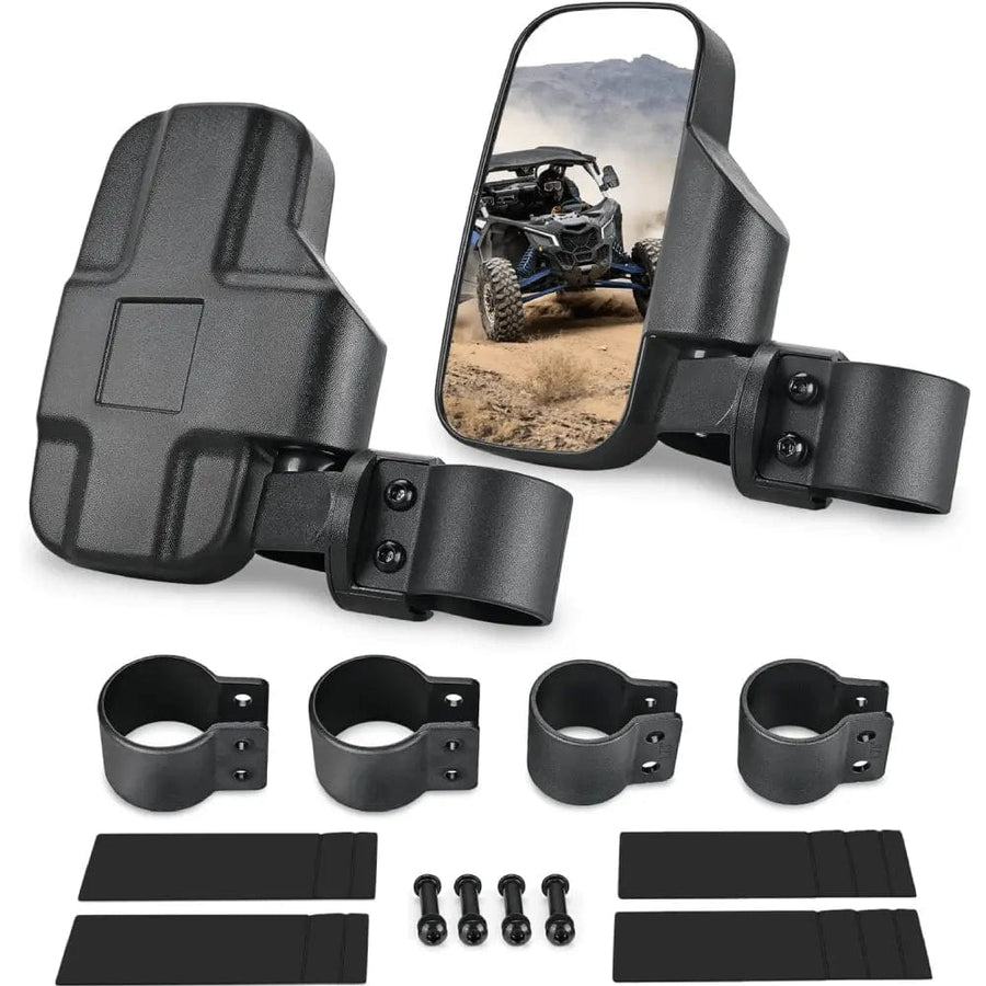 Nilight UTV Side Mirrors Universal Fit For 1.6in to 2in Roll Cages