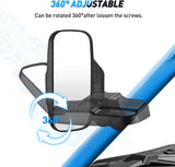 Nilight UTV Side Mirrors Universal Fit For 1.6in to 2in Roll Cages, view 4