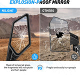 Nilight UTV Side Mirrors Upgraded 360 Degree Universal Fit For 2016-2023 Can Am Maverick X3 Turbo R, view 5
