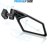 Nilight UTV Side Mirrors Upgraded 360 Degree Universal Fit For 2016-2023 Can Am Maverick X3 Turbo R, view 6