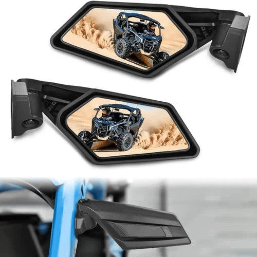 Nilight UTV Side Mirrors Universal Fit For 2017-2023 Can Am Maverick X3 & X3 Max X RS/DS/MR/Turbo/R/RR