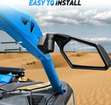 Nilight UTV Side Mirrors Universal Fit For 2017-2023 Can Am Maverick X3 & X3 Max X RS/DS/MR/Turbo/R/RR, view 2