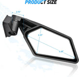 Nilight UTV Side Mirrors Universal Fit For 2017-2023 Can Am Maverick X3 & X3 Max X RS/DS/MR/Turbo/R/RR, view 6