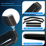 Nilight Rain Guards for Kicks 2018 2019 2020 2021 2022 2023 2024, Vent Window Visors, Original Window Deflectors-4PCS, view 2