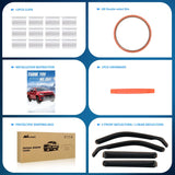 Nilight Rain Guards for Kicks 2018 2019 2020 2021 2022 2023 2024, Vent Window Visors, Original Window Deflectors-4PCS, view 6