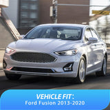 Nilight Vent Window Visors for Ford Fusion 2013 2014 2015 2016 2017 2018 2019 2020, in-Channel Rain Guards, Original Window Deflectors-4PCS, view 5