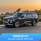 Nilight Vent Window Visors for Hyundai Palisade 2020 2021 2022 2023 2024 2025, in-Channel Rain Guards, Original Window Deflectors-4PCS, view 4