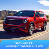 Nilight Vent Window Visors for Volkswagen (VW) Atlas 2018 2019 2020 2021 2022 2023 2024 2025, in-Channel Rain Guards, Original Window Deflectors-4PCS, view 5