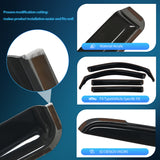 Nilight Window Visors for Volkswagen VW Tiguan 2018-2024 (Rear 29.1 inch), in-Channel Rain Guards, 4PCS Smoke Wind Deflectors for Rain, Snow & Highway Driving, view 2