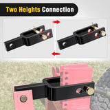 Nilight Versatile Quick Hitch Adapter with Adapter Sleeve Used to Adjust Top Link Bracket Movements Fits for Category 1 3-Point Quick Hitch Tractors, view 2