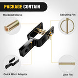 Nilight Versatile Quick Hitch Adapter with Adapter Sleeve Used to Adjust Top Link Bracket Movements Fits for Category 1 3-Point Quick Hitch Tractors, view 3
