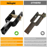 Nilight Versatile Quick Hitch Adapter with Adapter Sleeve Used to Adjust Top Link Bracket Movements Fits for Category 1 3-Point Quick Hitch Tractors, view 5