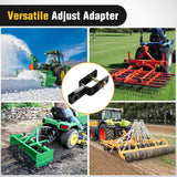 Nilight Versatile Quick Hitch Adapter with Adapter Sleeve Used to Adjust Top Link Bracket Movements Fits for Category 1 3-Point Quick Hitch Tractors, view 6