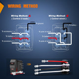 Nilight Waterproof Rocker Switch Toggle ON Off ON Switches DPDT 7Pin 12V 24V Jumper Wires Winch Pump Switch for Cars Trucks Caravans Boats RV SUV ATV UTV, view 6
