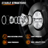 Nilight Wheel Bearing and Hubs Assembly Set for Chevy GMC Silverado Suburban Sierra Yukon XL 1500 Tahoe Avalanche Cadillac Escalade ESV EXT 2007 2008 2009 2010 2011 2012 2013 with 6-Lug, OEM 515096, view 3