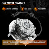 Nilight Wheel Bearing and Hubs Assembly Set for Chevy GMC Silverado Suburban Sierra Yukon XL 1500 Tahoe Avalanche Cadillac Escalade ESV EXT 2007 2008 2009 2010 2011 2012 2013 with 6-Lug, OEM 515096, view 5